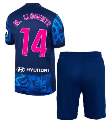 Atletico Madrid Marcos Llorente #14 Tredje Kläder Barn 2024-25 Kortärmad (+ Korta byxor)